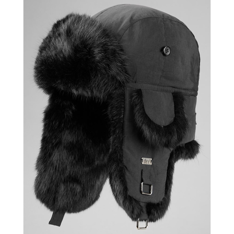 Rabbit fur aviator winter hat  hare color- Quality & Style