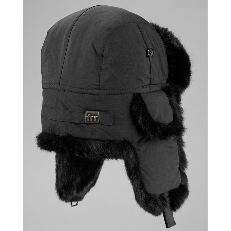 Rabbit fur aviator winter hat  hare color- Quality & Style
